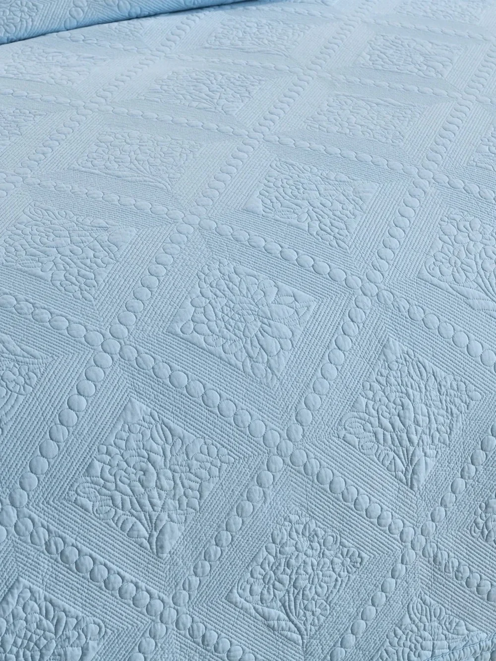 3 PIECE 100% COTTON OVERSIZED LIGHTWEIGHT QUILT BEDSPREAD SET
